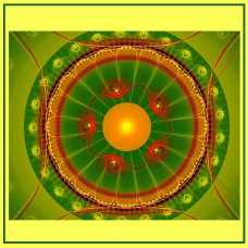 FRACTAL ART DESIGN GREETING CARD Mandala 11